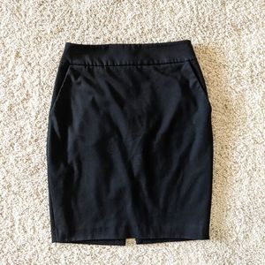 Black Express Pencil Skirt with Pockets